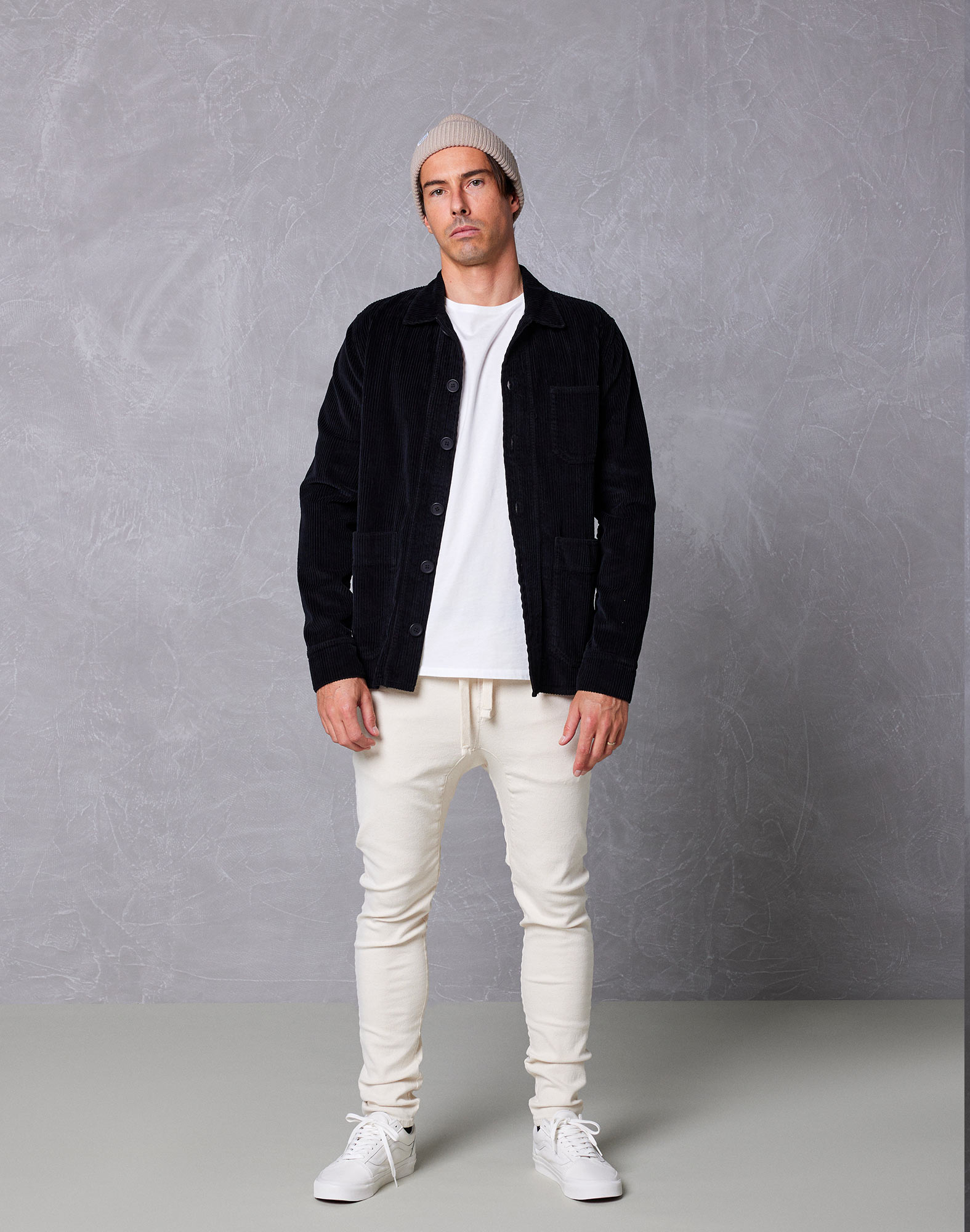 VESTE VELOURS BLACK