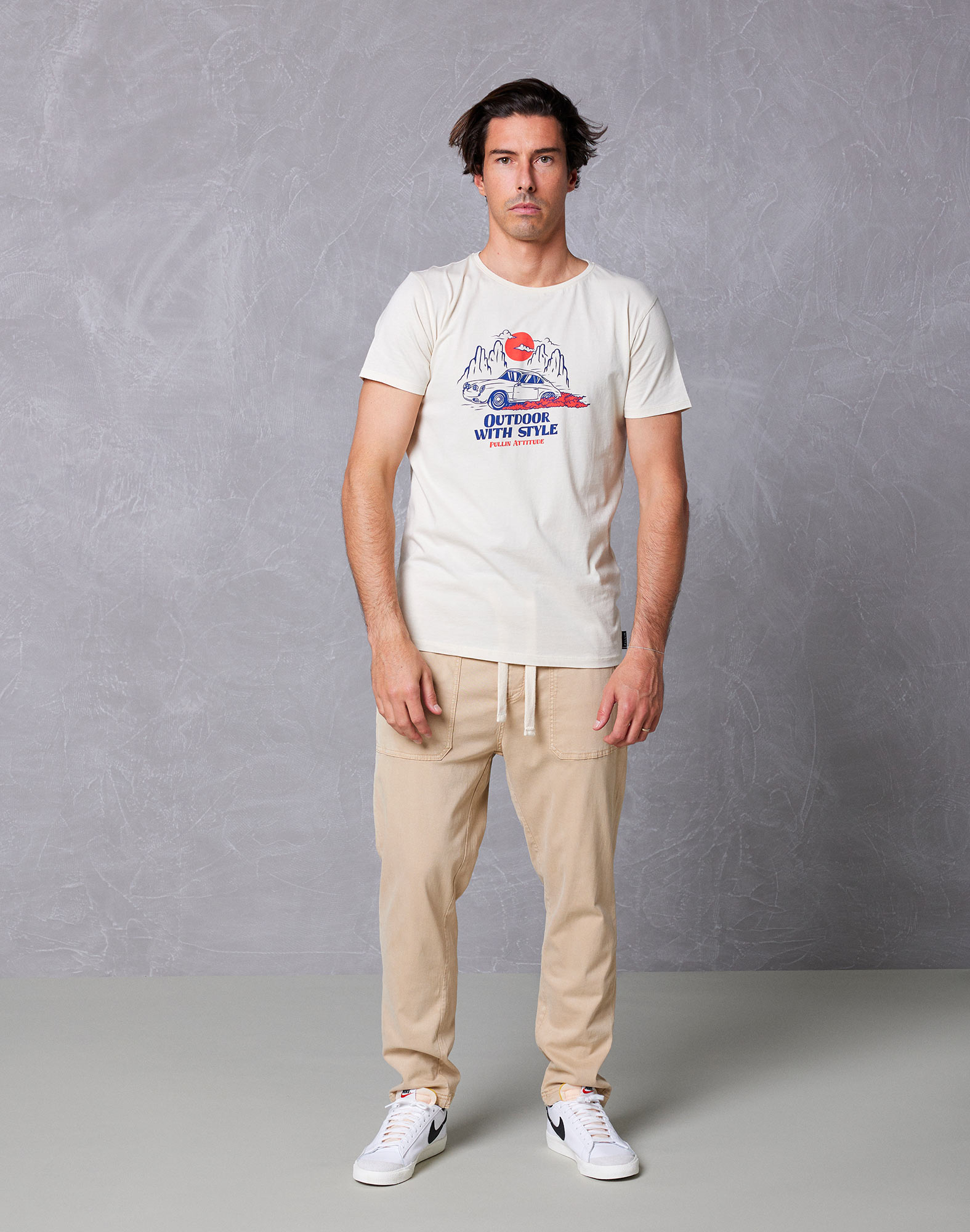 Men's pants DENING BEACH PANT PEBBLE