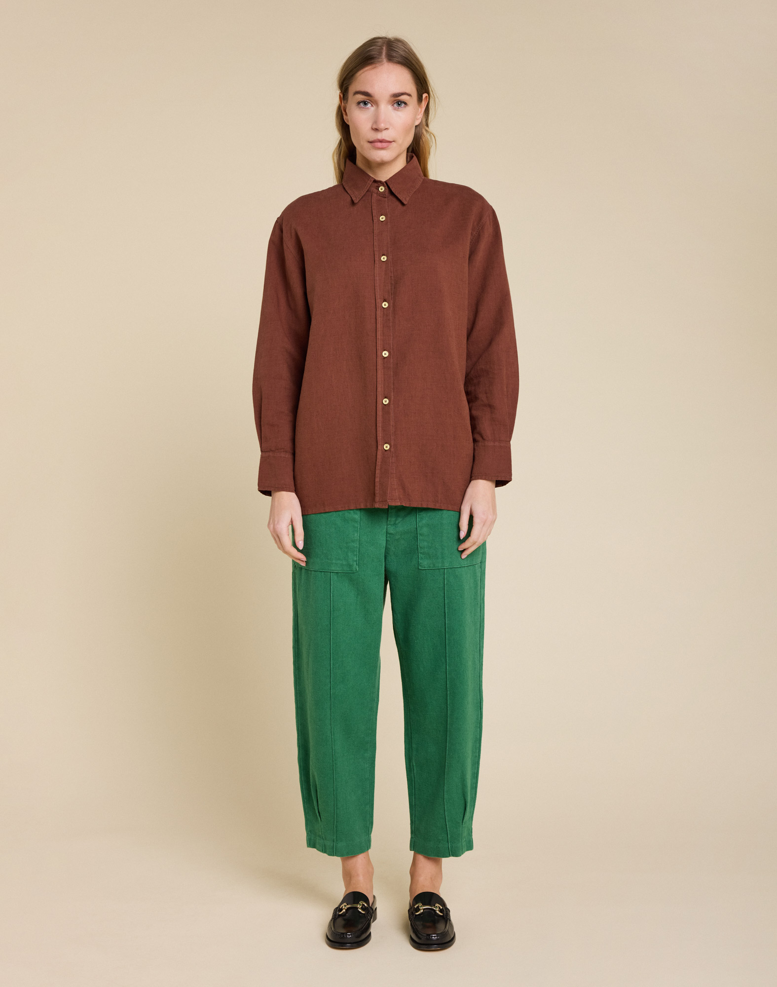 Women's unisex shirt BARBRA MOCHA
