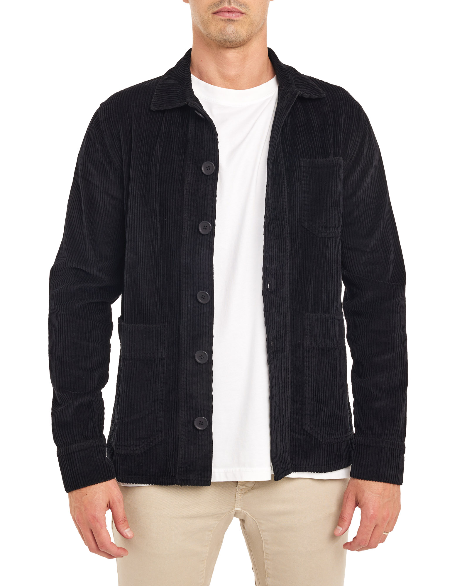 VESTE VELOURS BLACK