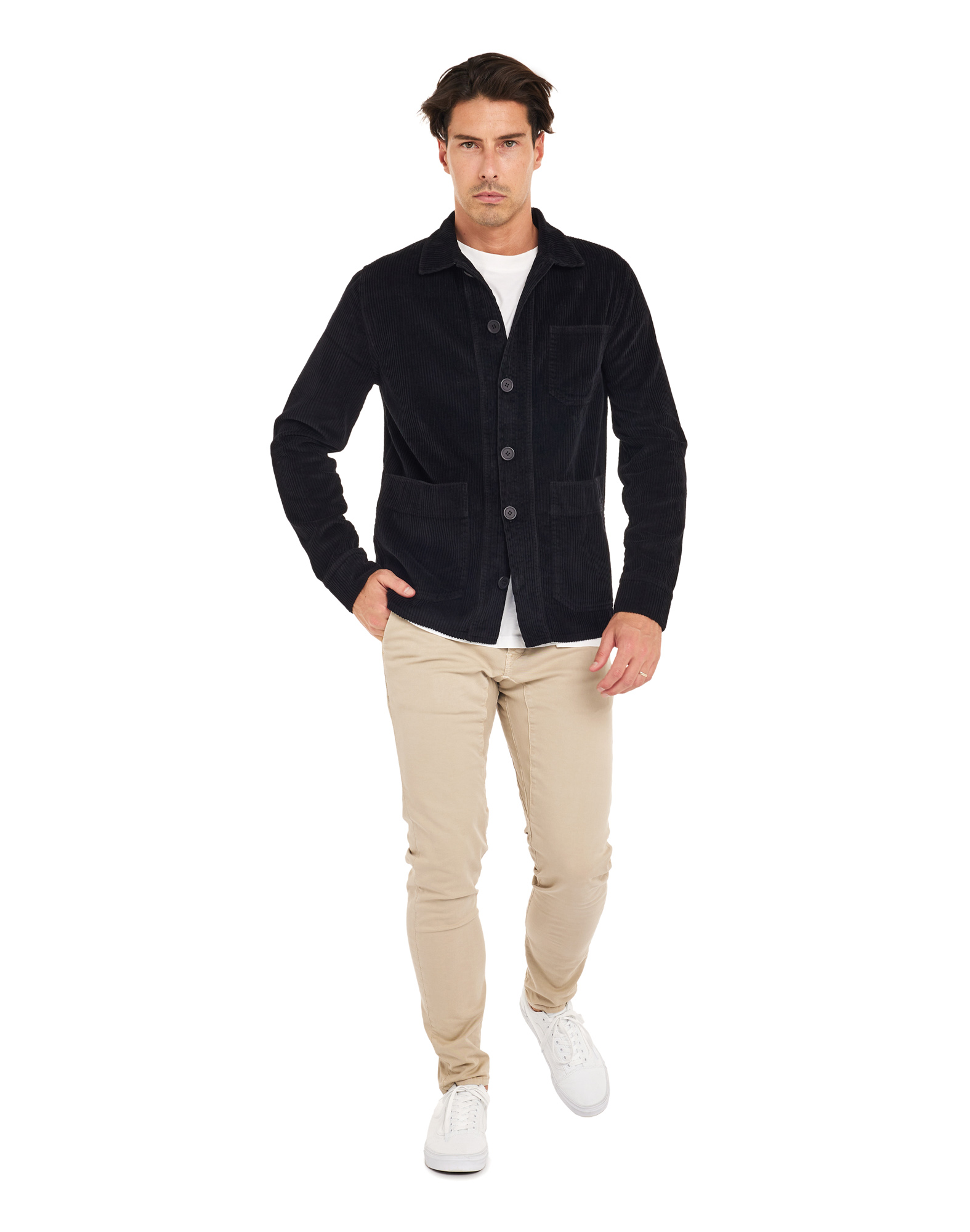 VESTE VELOURS BLACK