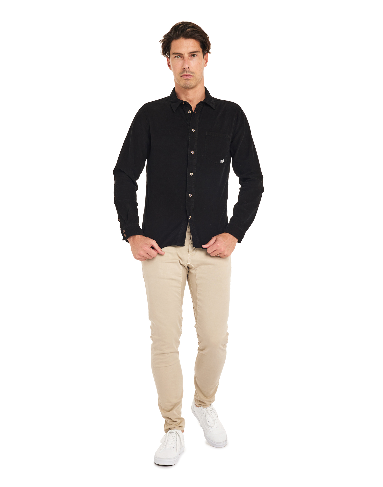 CHEMISE VELOURS BLACK