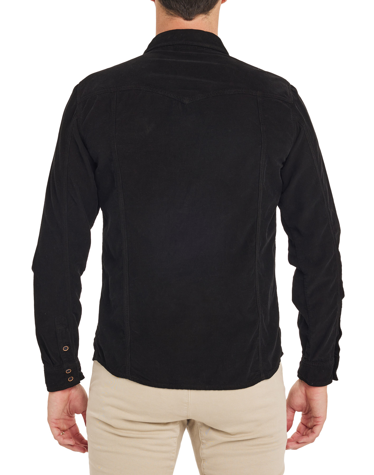 CHEMISE VELOURS BLACK