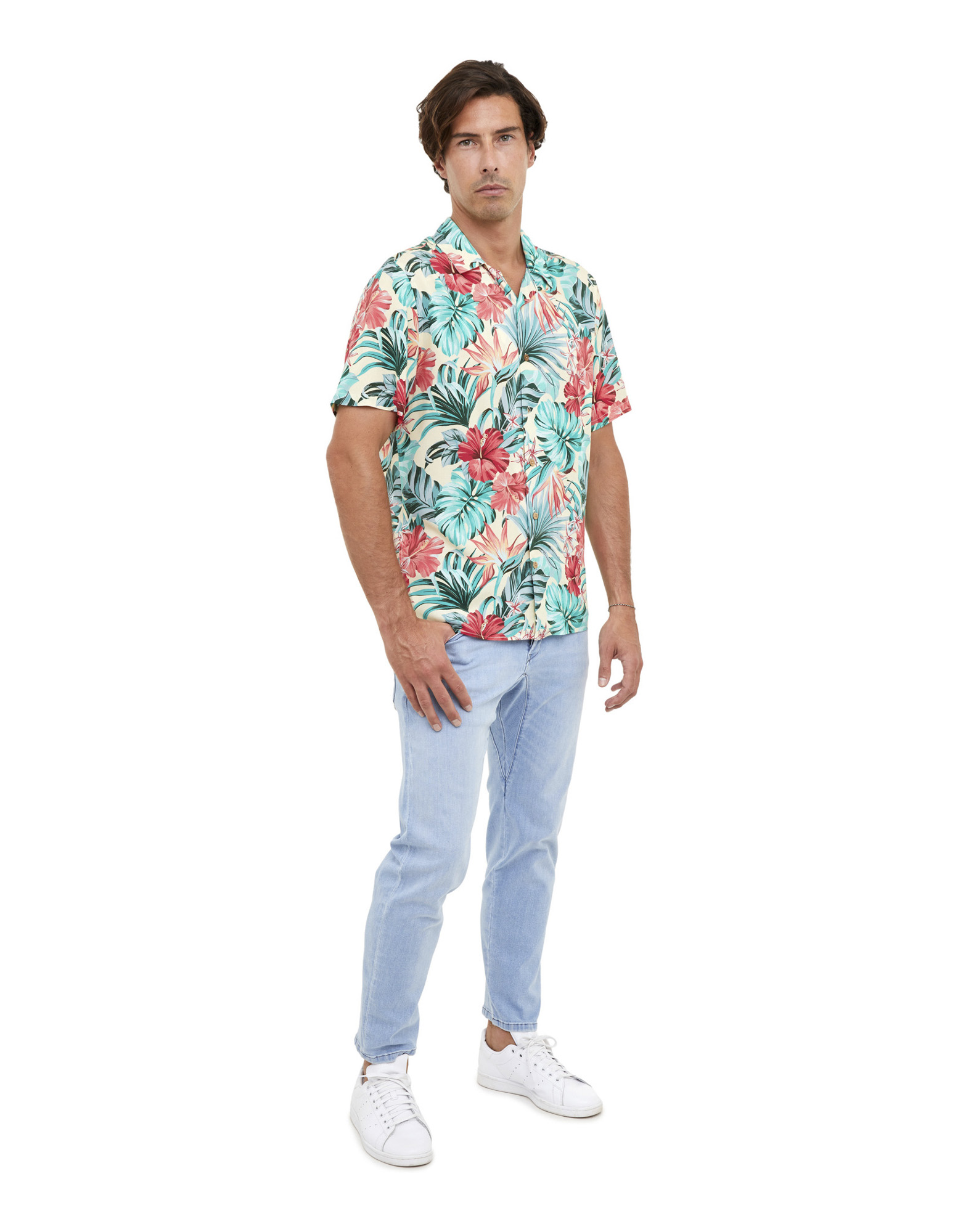 CHEMISE HAWAÏENNE REDPALM