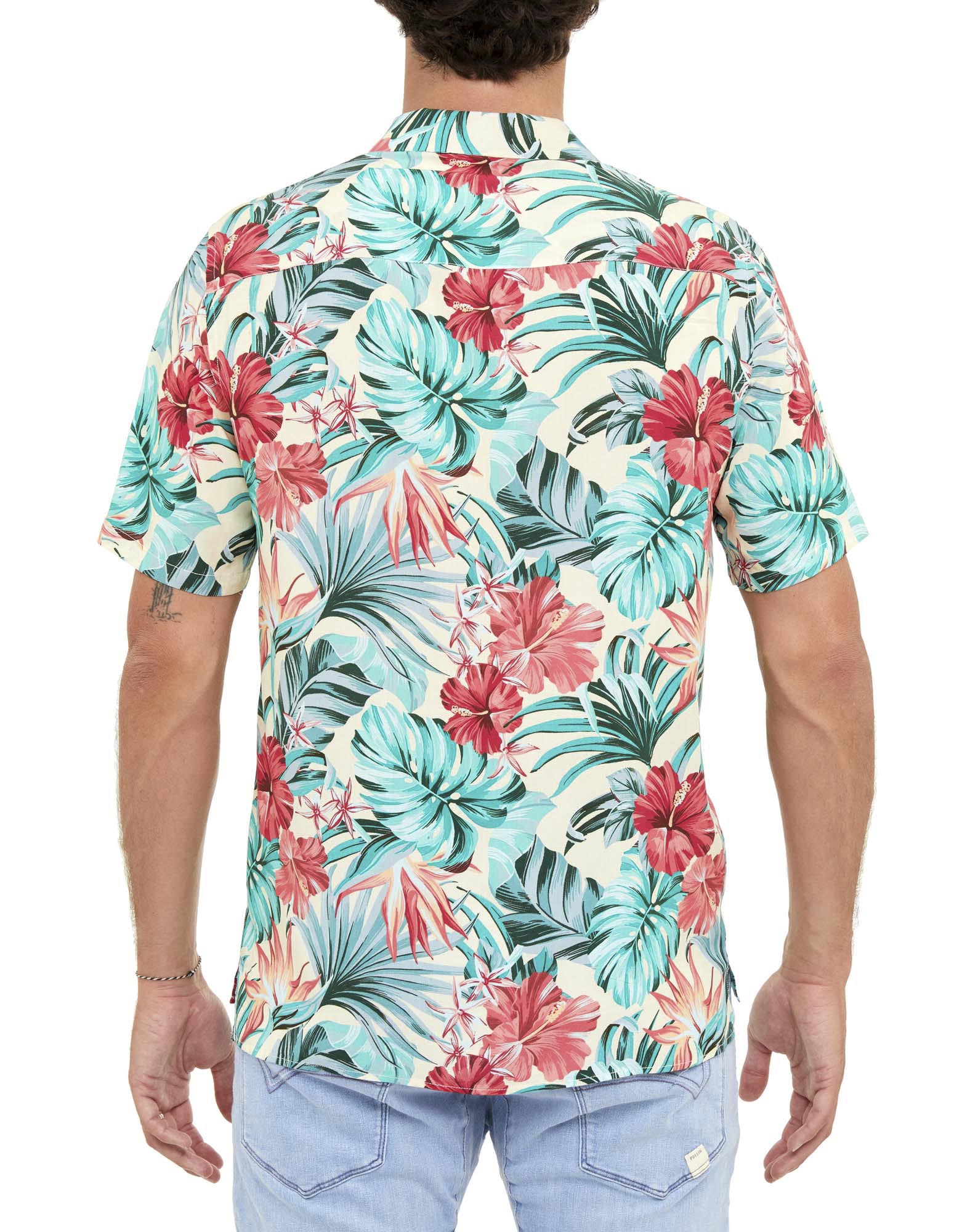 CHEMISE HAWAÏENNE REDPALM
