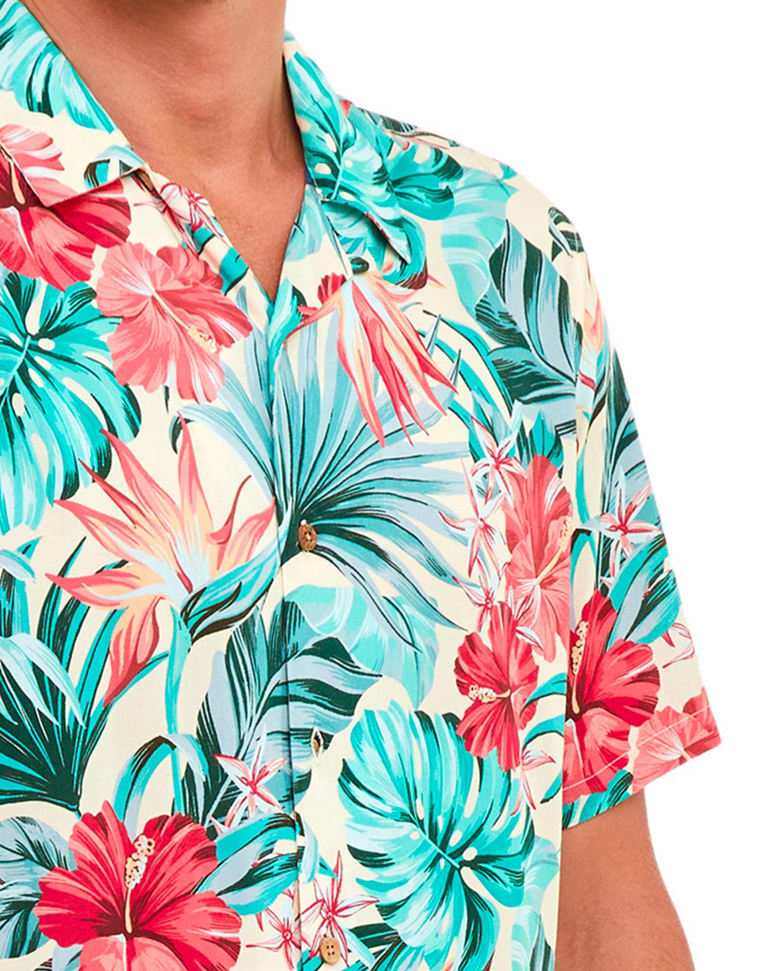 CHEMISE HAWAÏENNE REDPALM