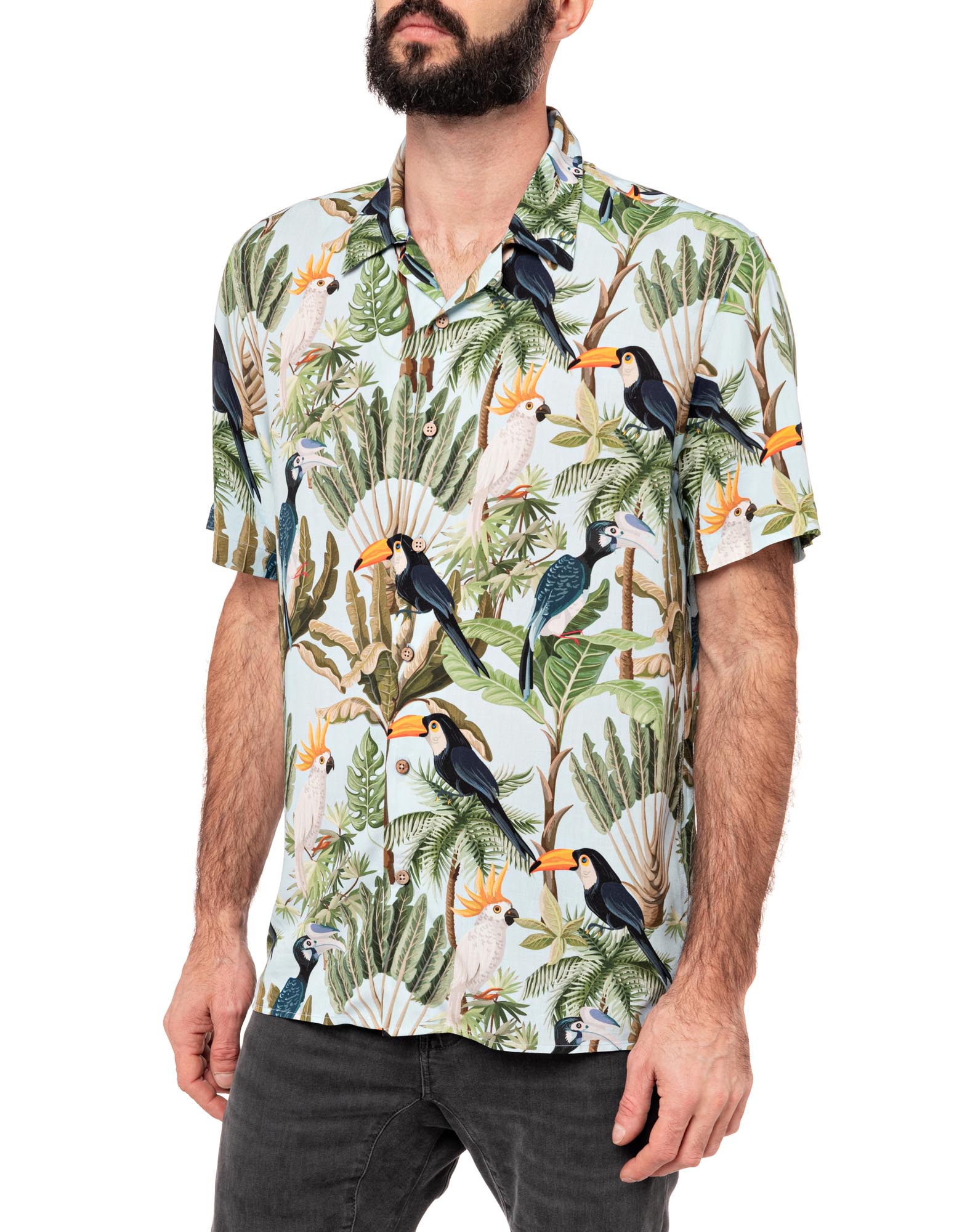 CHEMISE HAWAÏENNE TOUCANOS