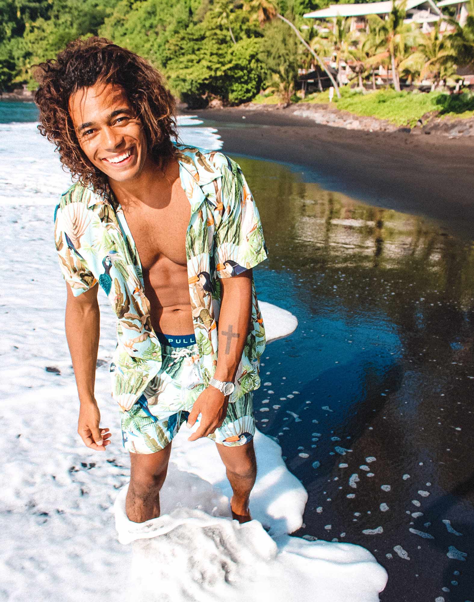 CHEMISE HAWAÏENNE TOUCANOS
