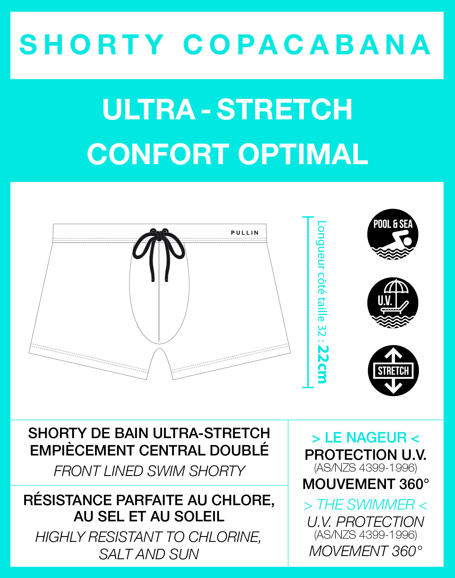 Boxer homme COPACABANA LEAP