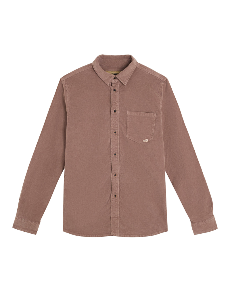 CHEMISE VELOURS MAUVE