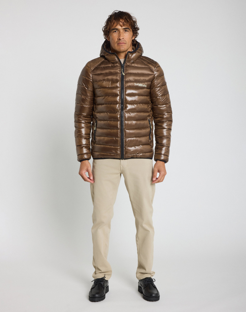 Men's feather jacket LUCKY BROWNY