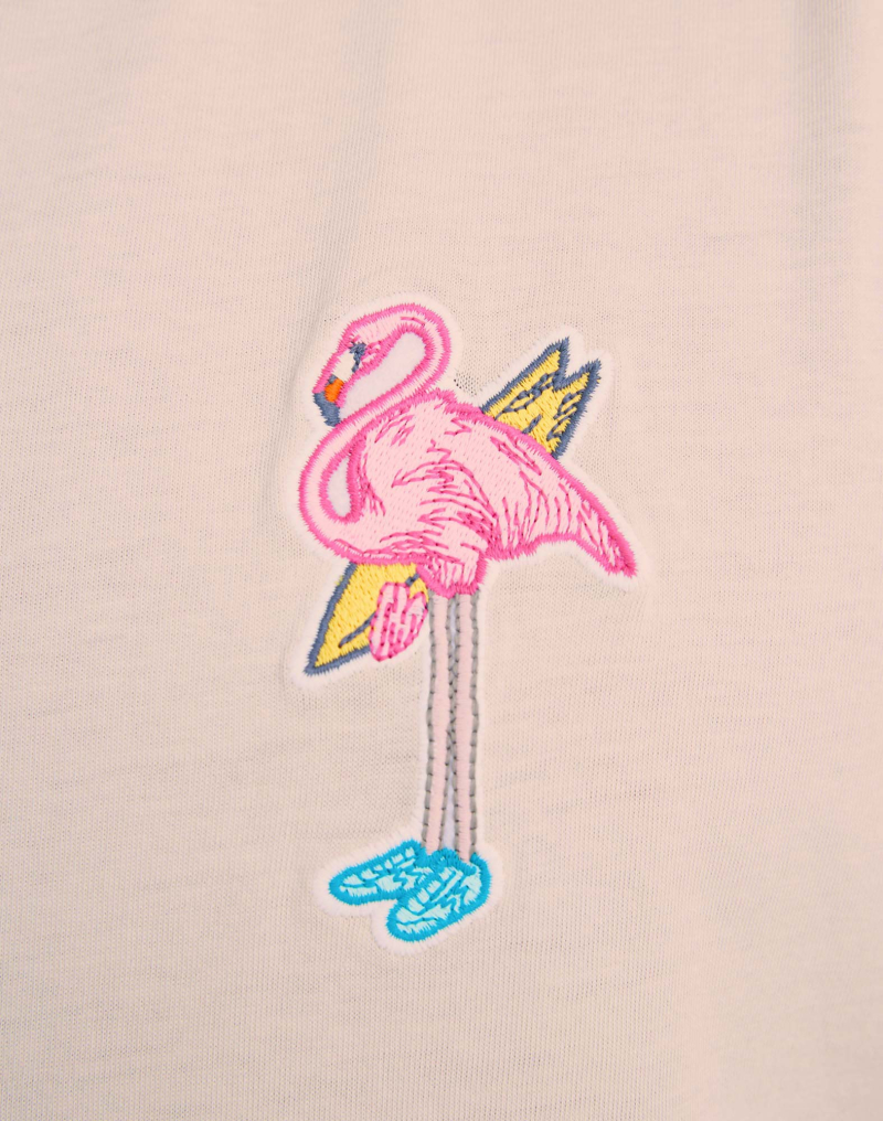 Men's t-shirt PATCHFLAMINGOROSE