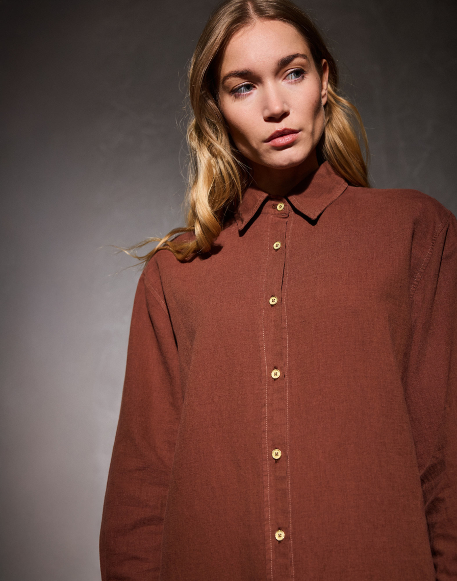 Women's unisex shirt BARBRA MOCHA