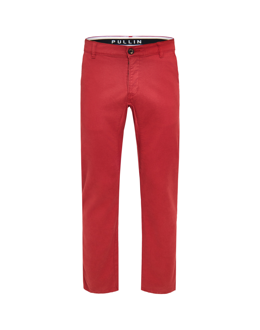 Men's pants chino cut CHERRY