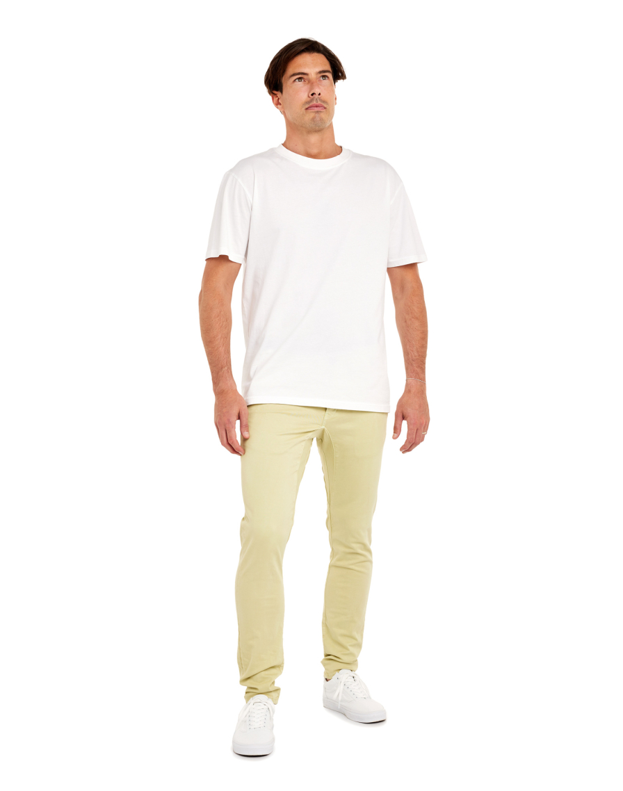 Men's pants chino cut LEMONGRASS