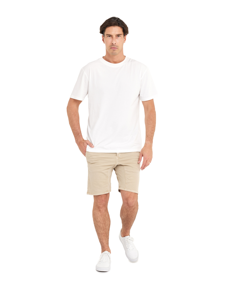 Men's short DENING SHORT CHINO CREAM