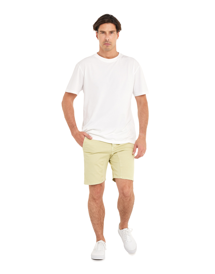 Men's short DENING SHORT CHINO LEMONGRASS