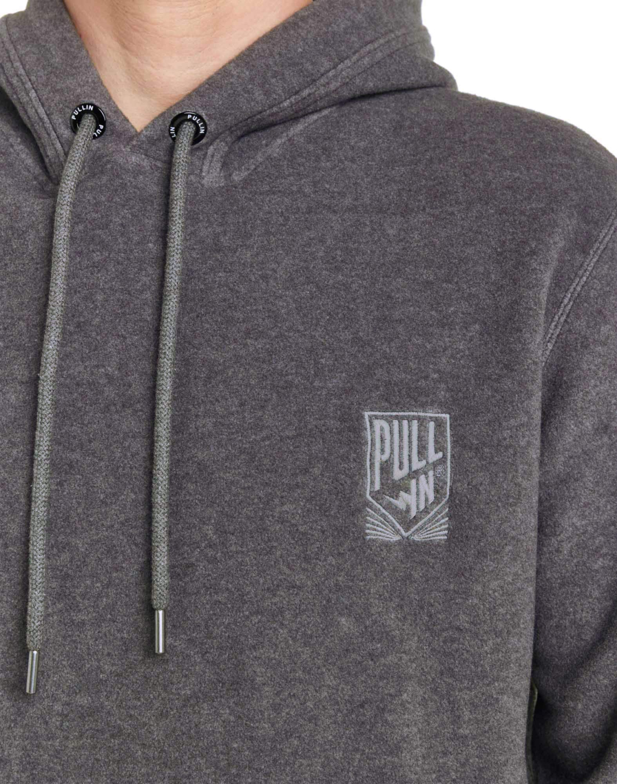 Men's sweat hoodie POLARDKGREY