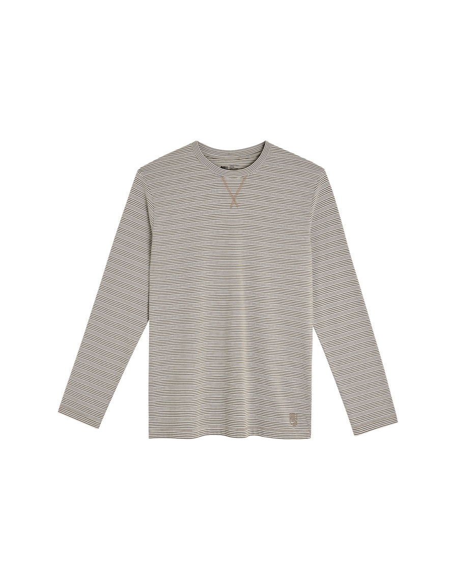 Men's t-shirt long sleeves CREAMSTRIP