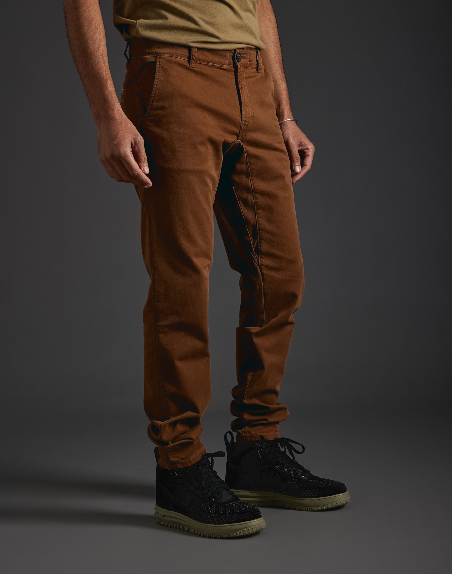 Men's pants chino cut ALMOND