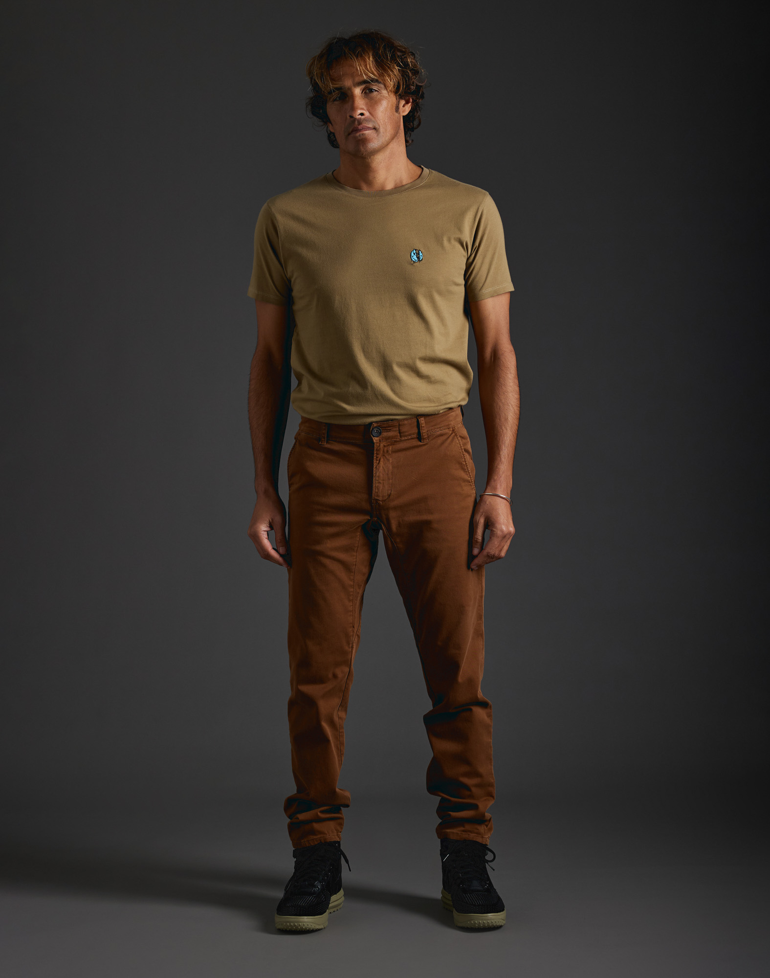 Men's pants chino cut ALMOND