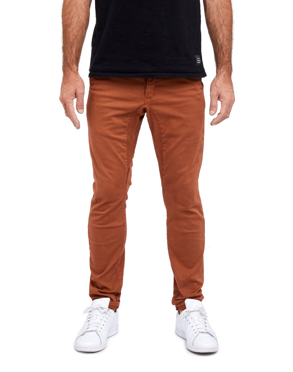 Pantalon homme chino CARAMEL