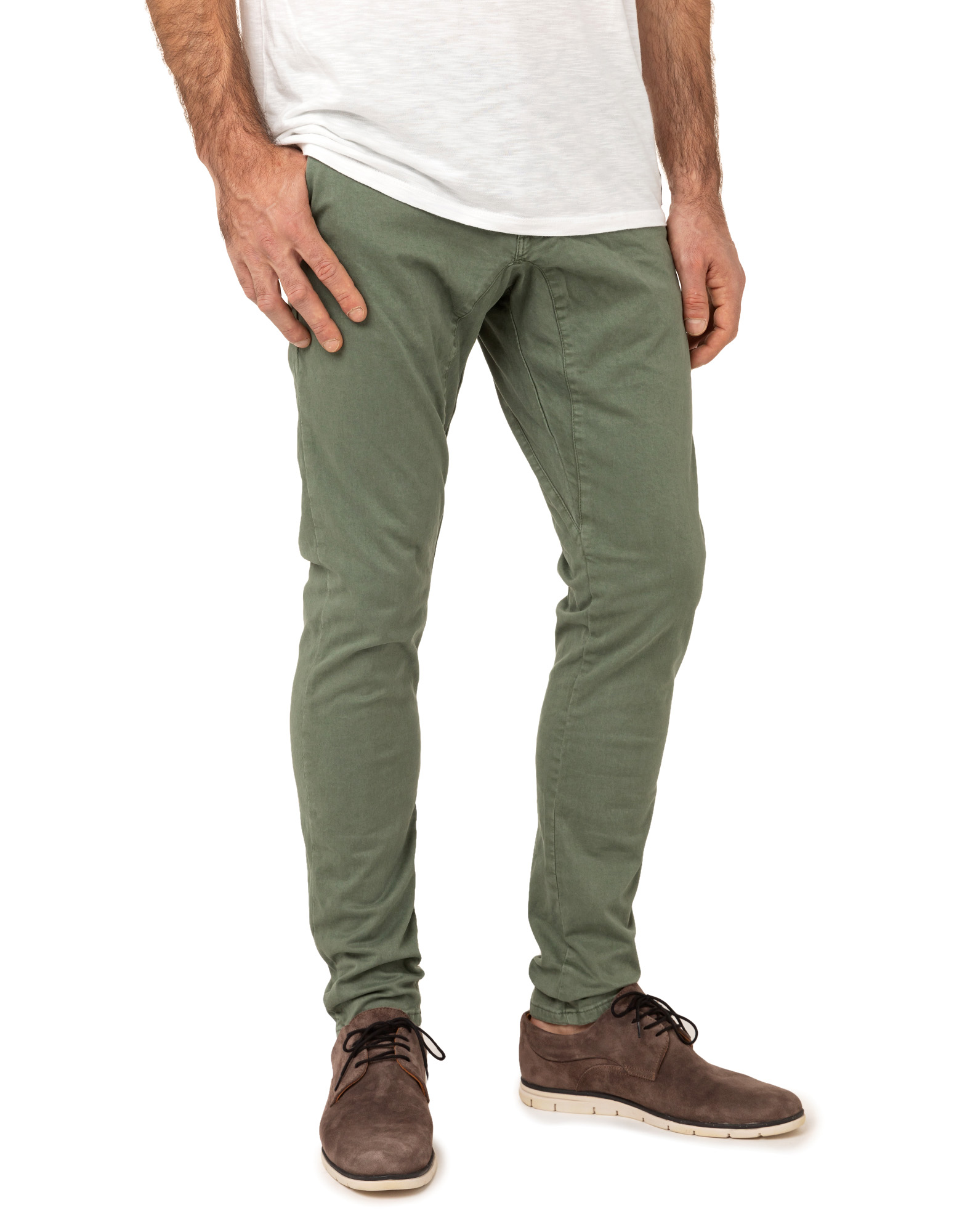 Pantalon homme DENING CHINO EVERGREEN