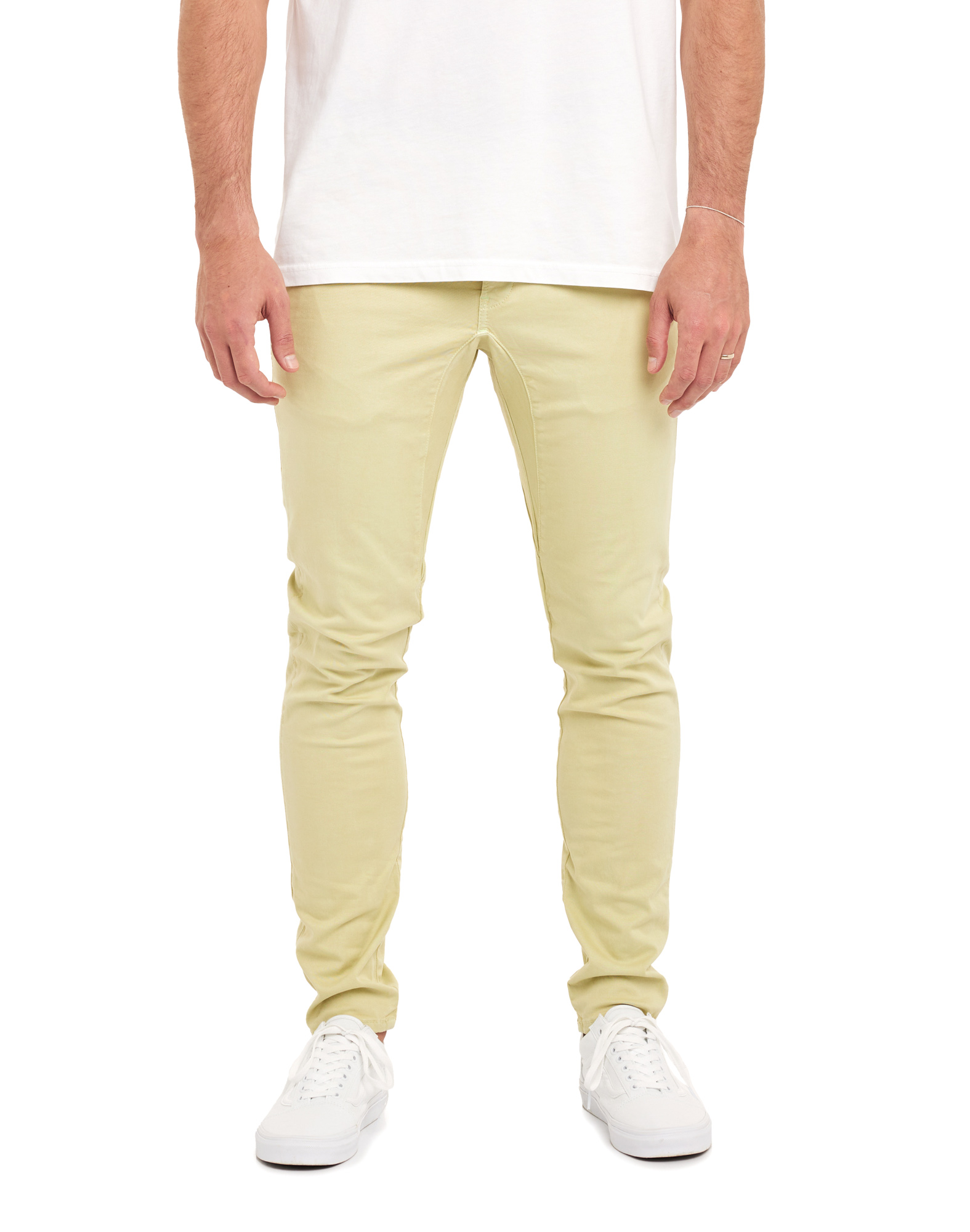 Men's pants chino cut LEMONGRASS