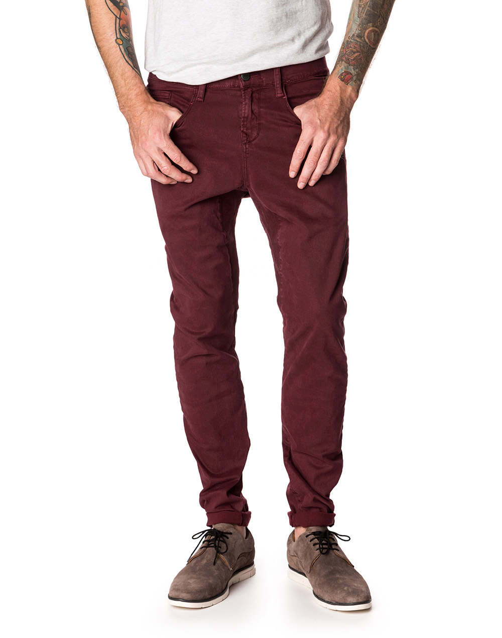 Pantalon homme DENING JUMP BURGUNDY