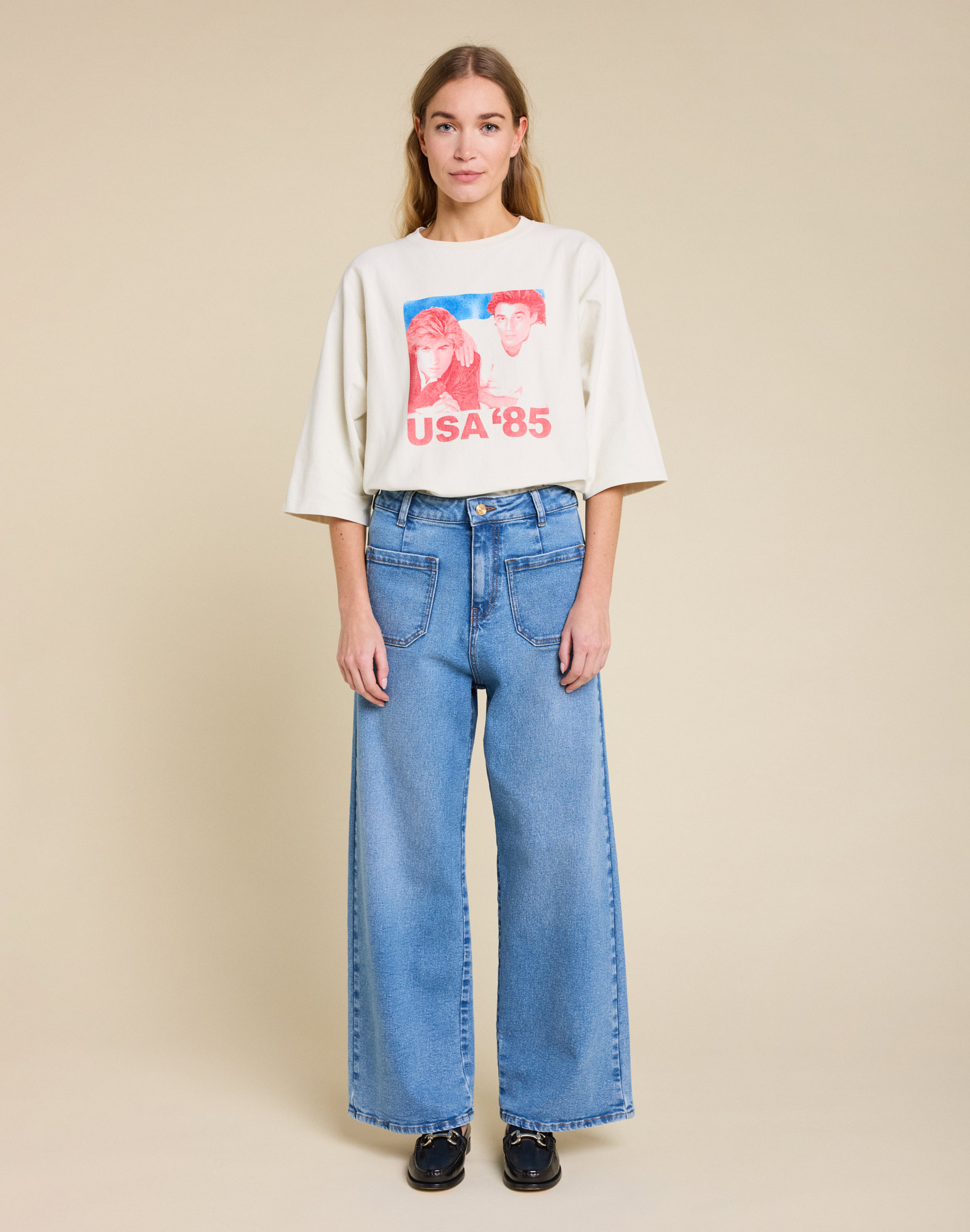 Women's pants DENING FEMME JANE LIGHTBLUE