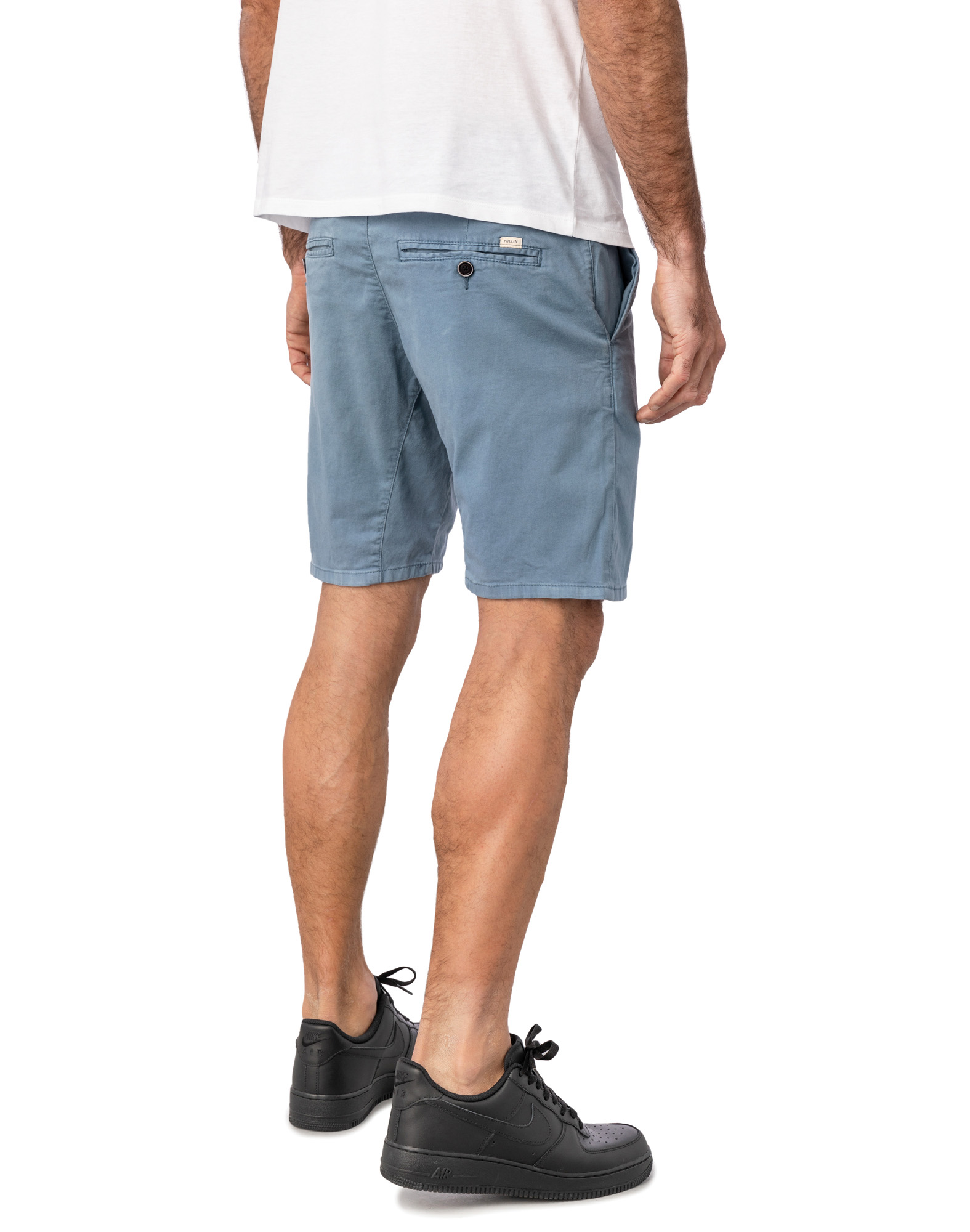 SHORT CHINO CELESTE