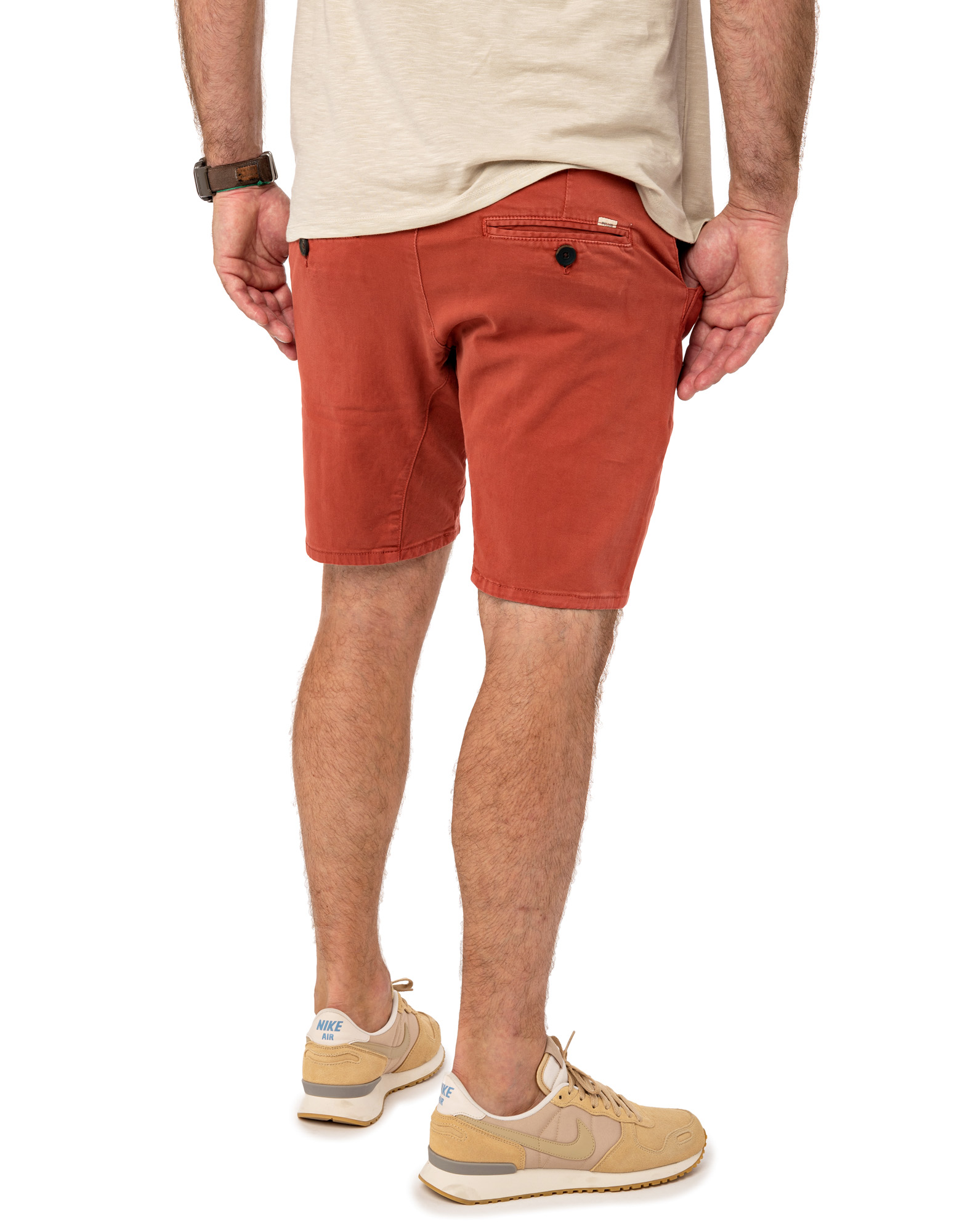 SHORT CHINO CHERRY