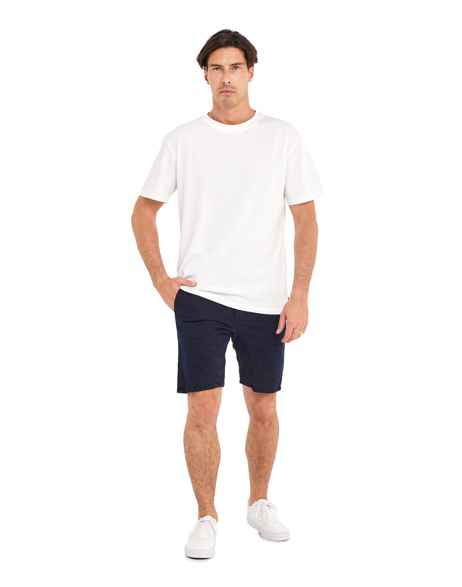 SHORT CHINO INDIGO