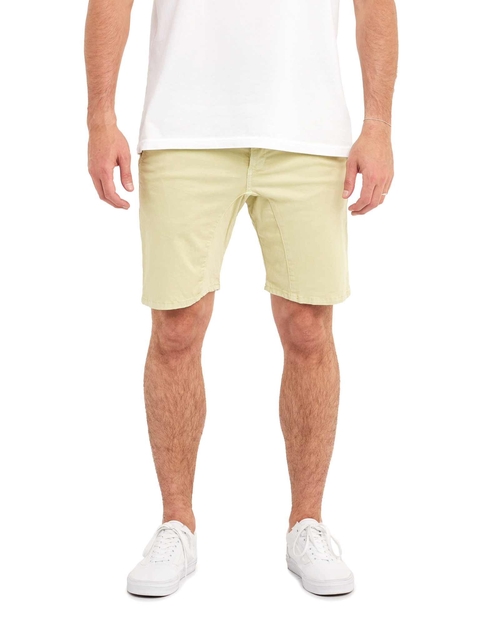 Men's short DENING SHORT CHINO LEMONGRASS
