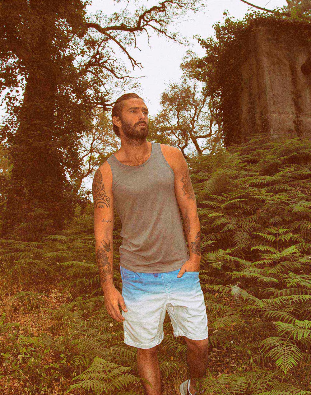 Men's short DENING EPIC DIPDYE