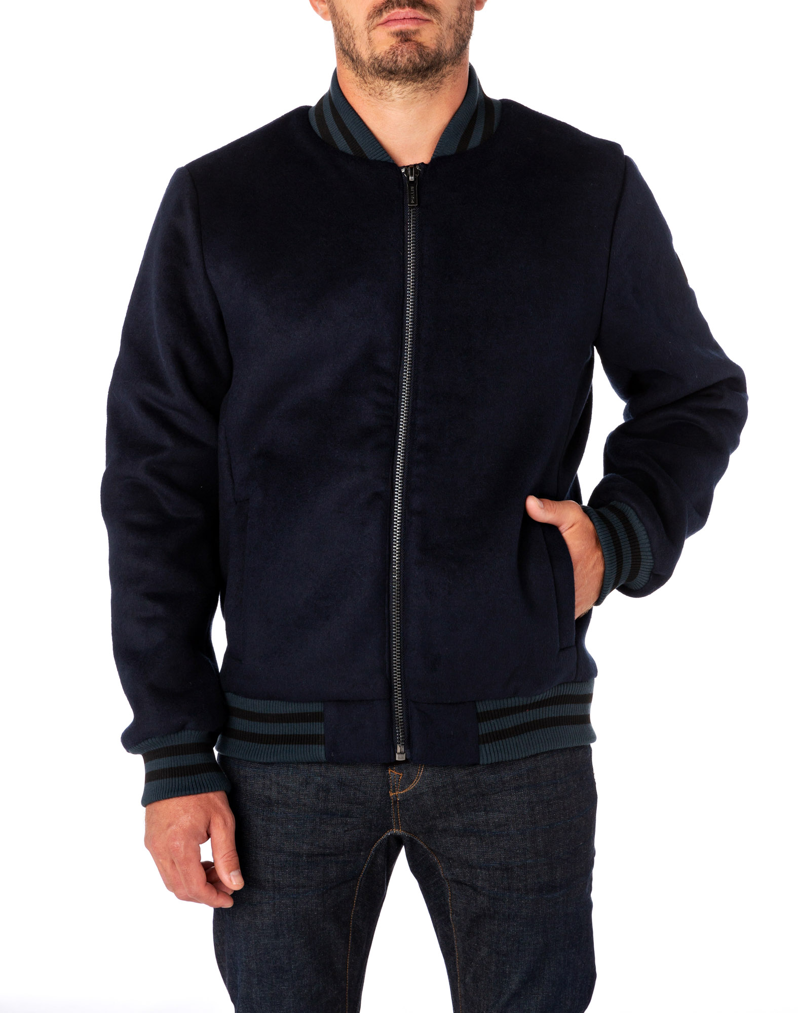 Men's feather jacket bomb BURNOUT