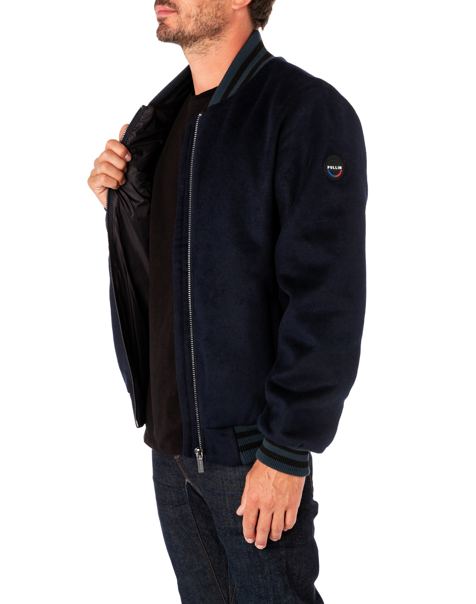 Men's feather jacket bomb BURNOUT