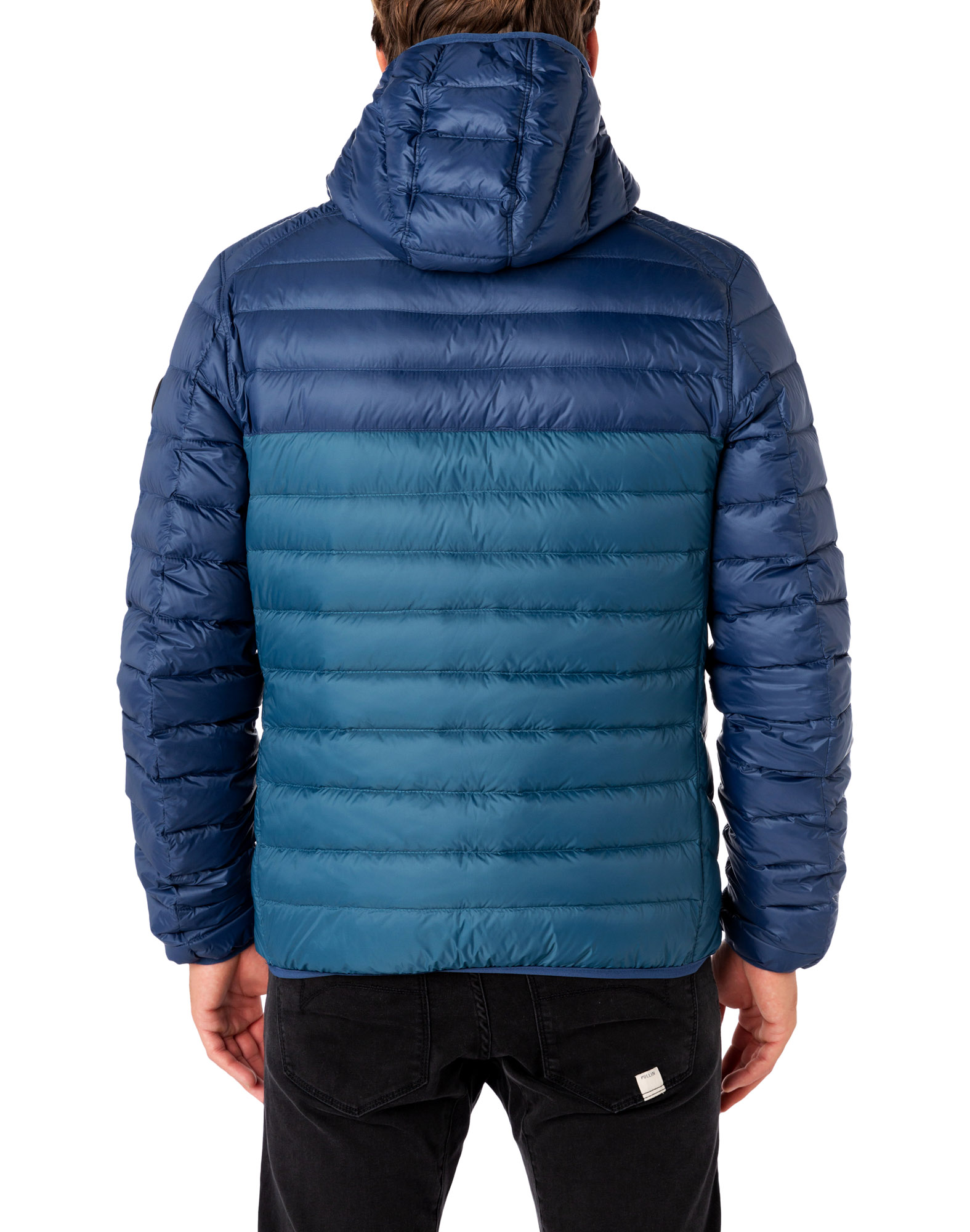 Men's feather jacket with hood HELISKI