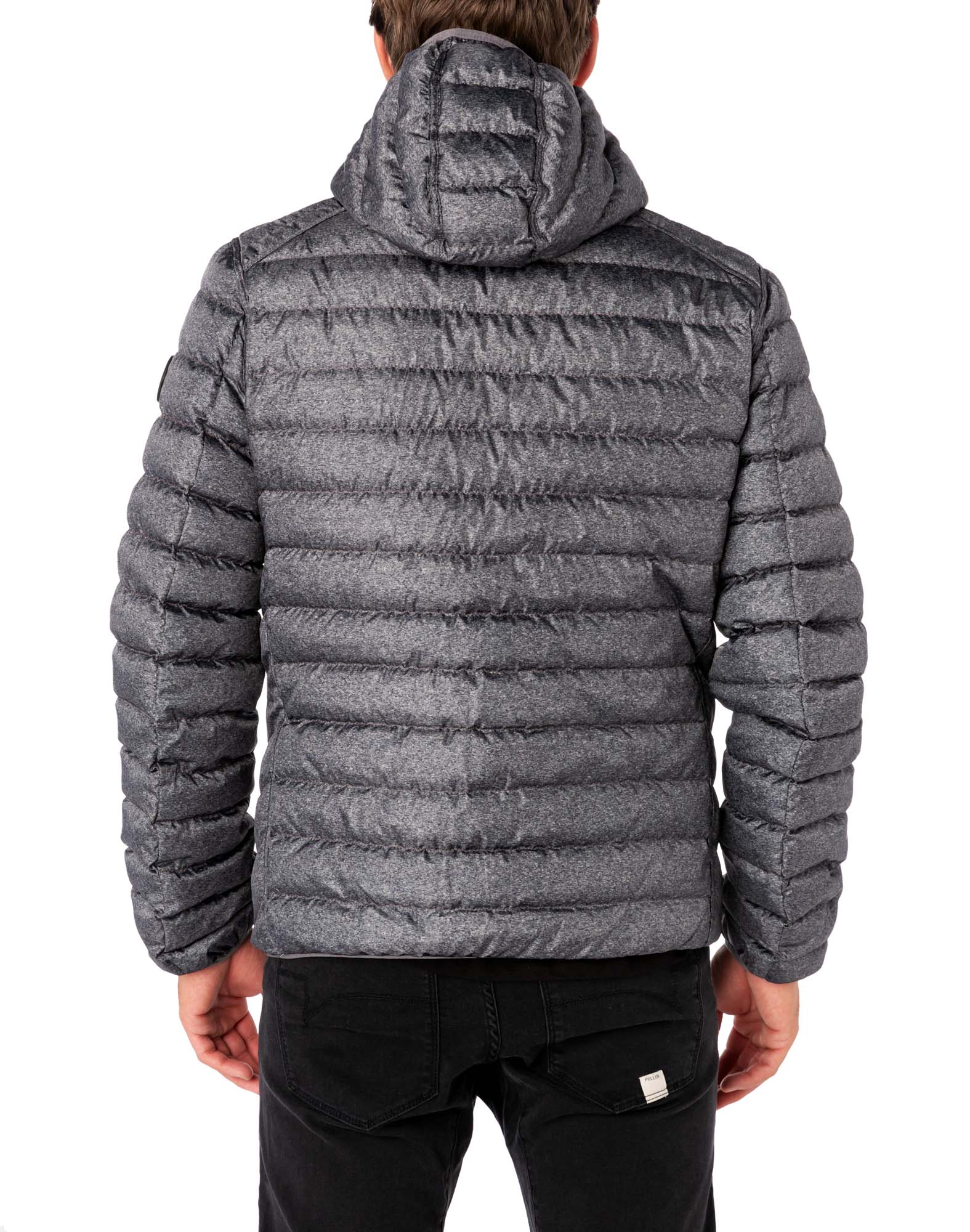 Men's feather jacket with hood SURVIVOR
