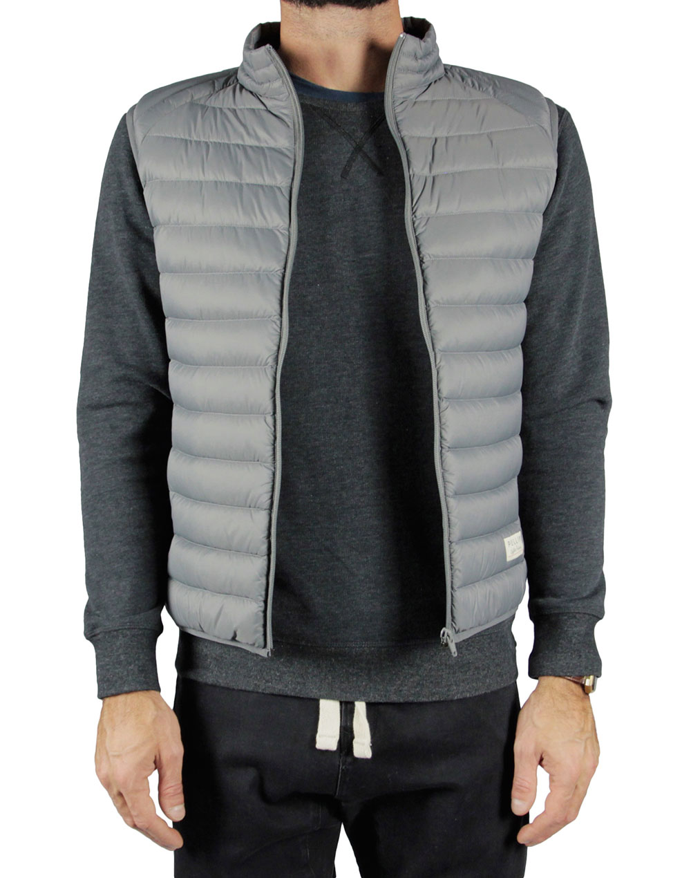 Men's feather jacket without sleeves HUDDLE