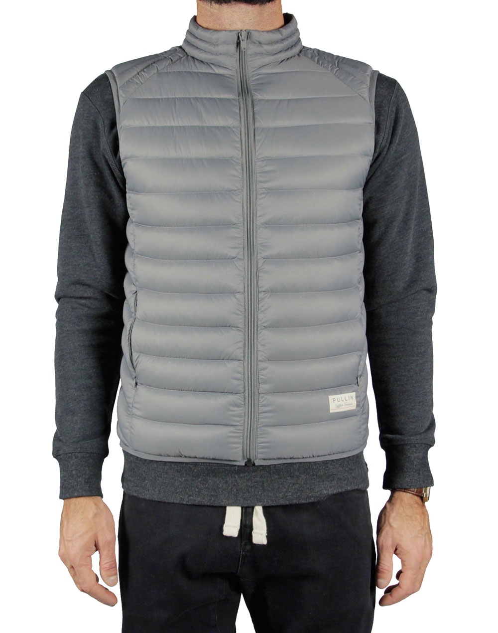 Men's feather jacket without sleeves HUDDLE