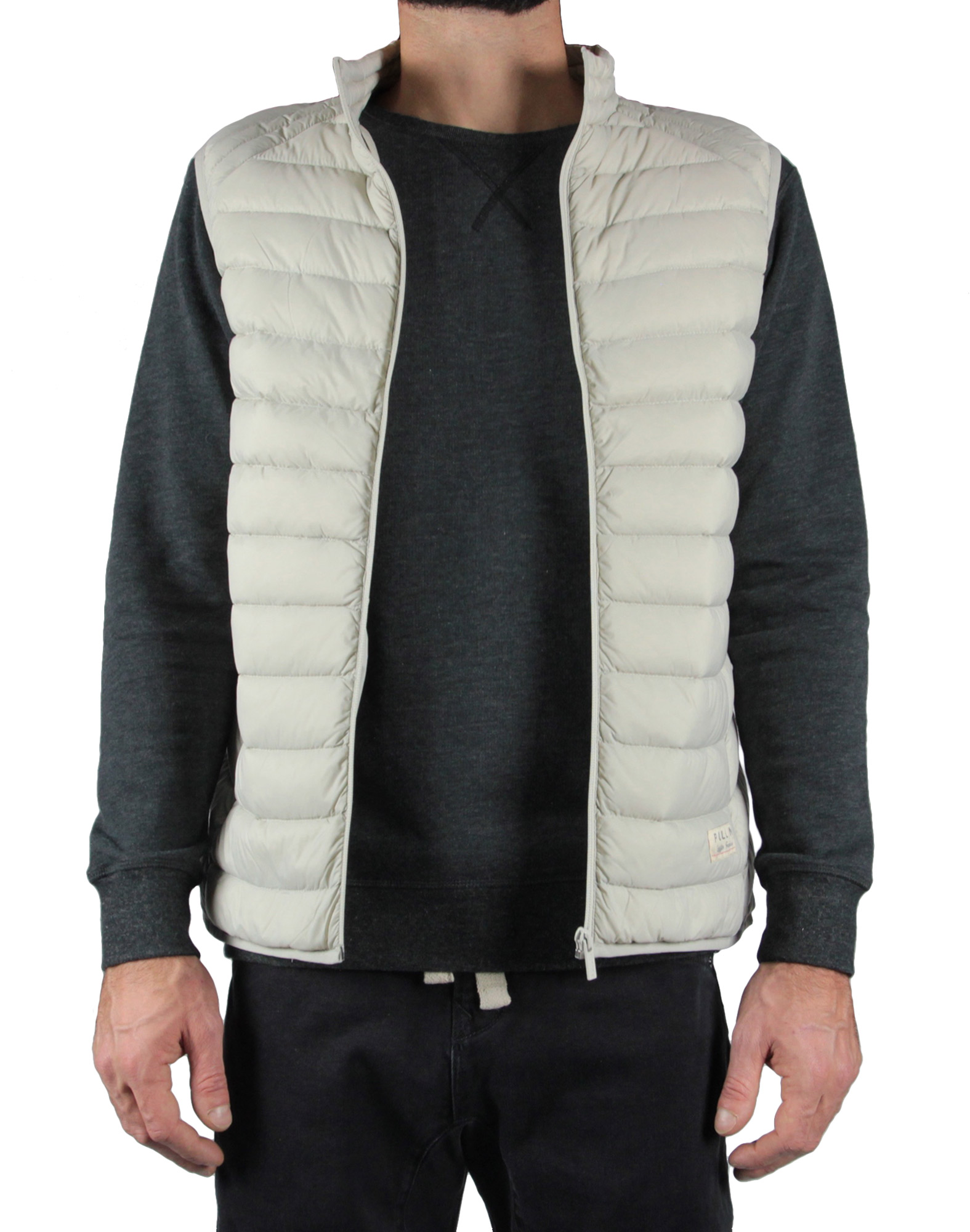 Men's feather jacket without sleeves SOCAL