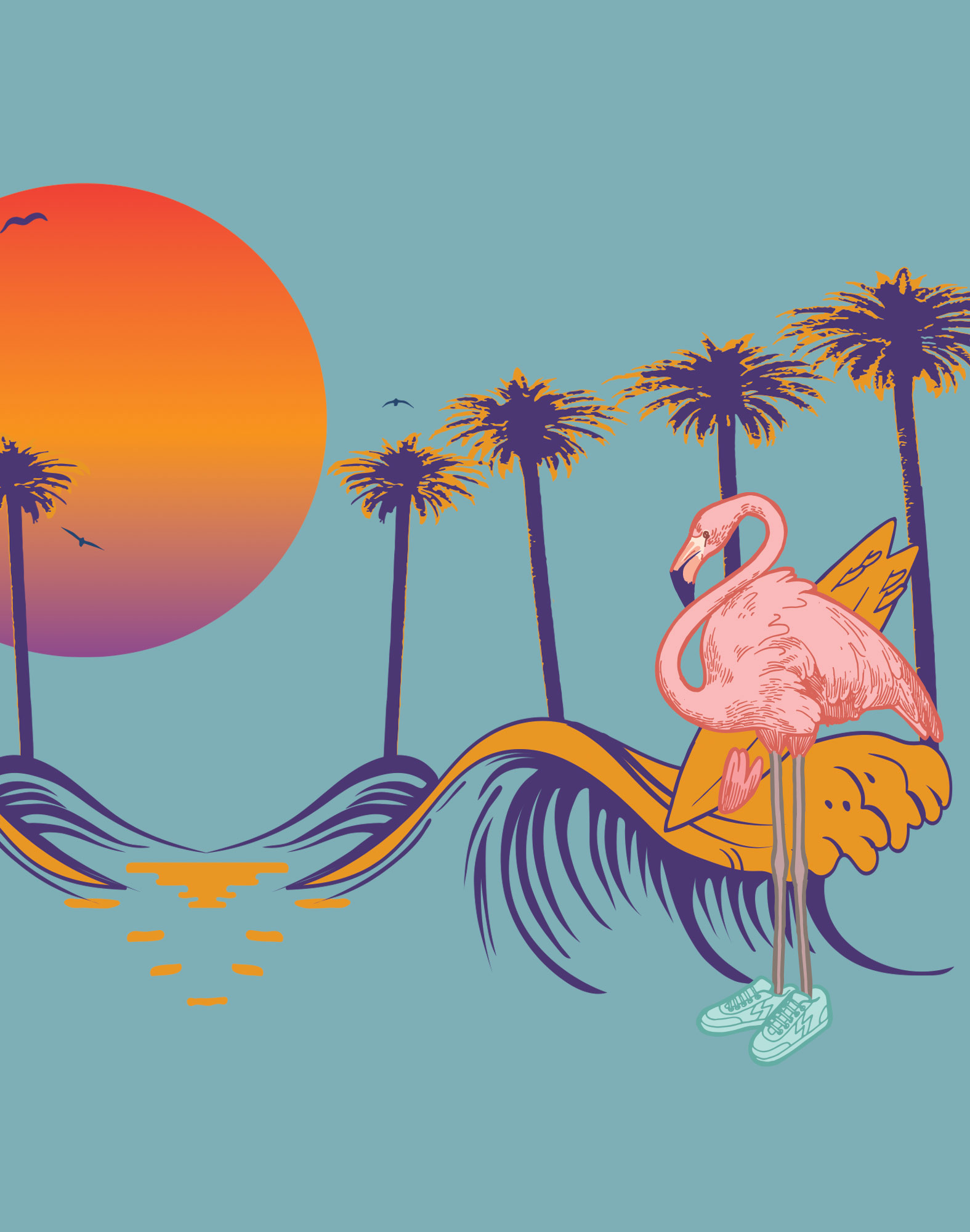 BOXER LONG FLAMINGOS