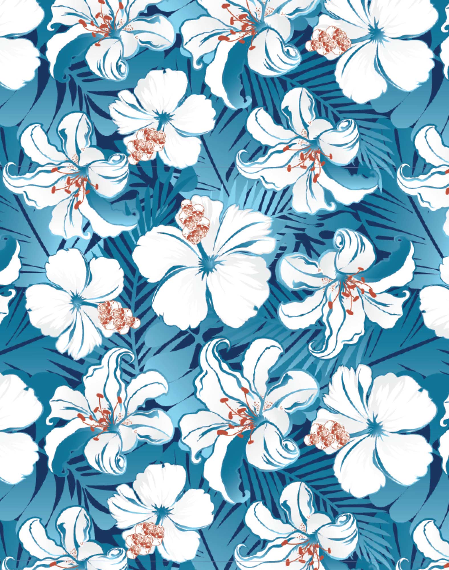 BOXER LONG HAWAIIFLOWERS