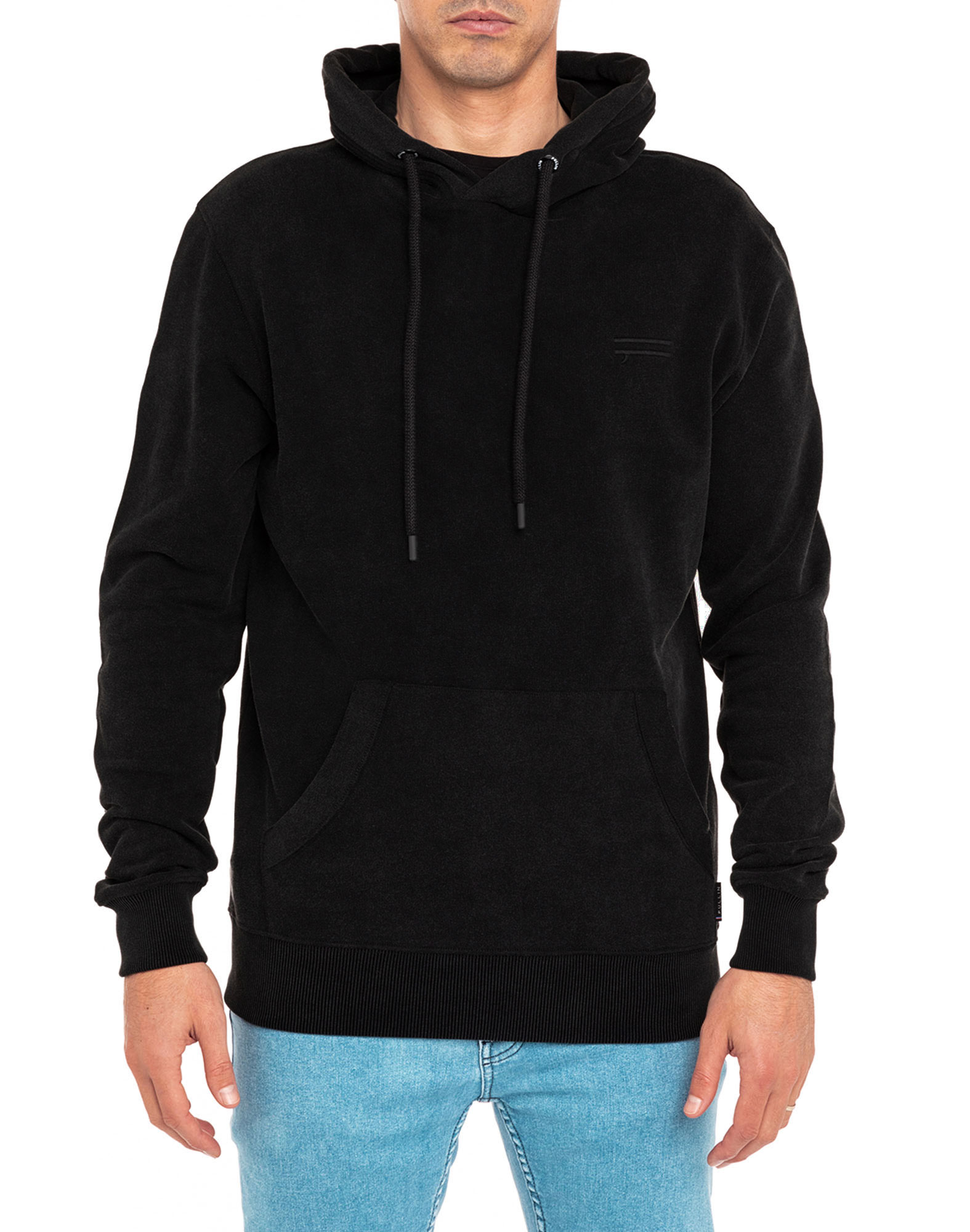 Men's sweat hoodie PLAINFINNBLACK