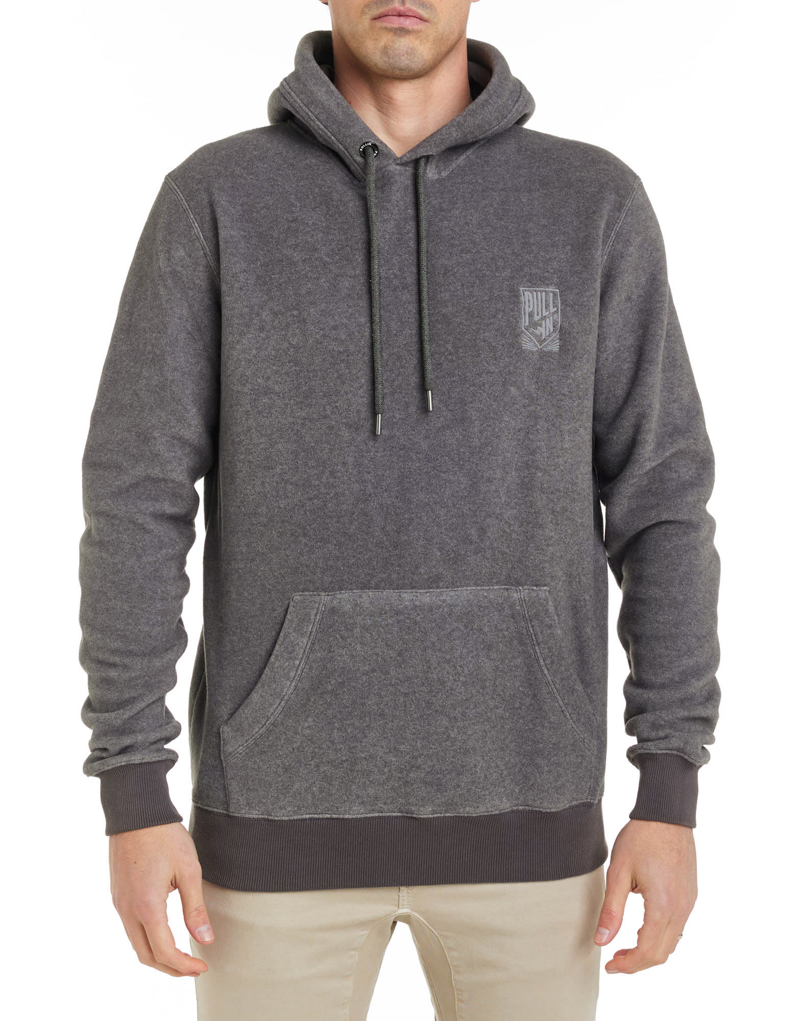 Men's sweat hoodie POLARDKGREY