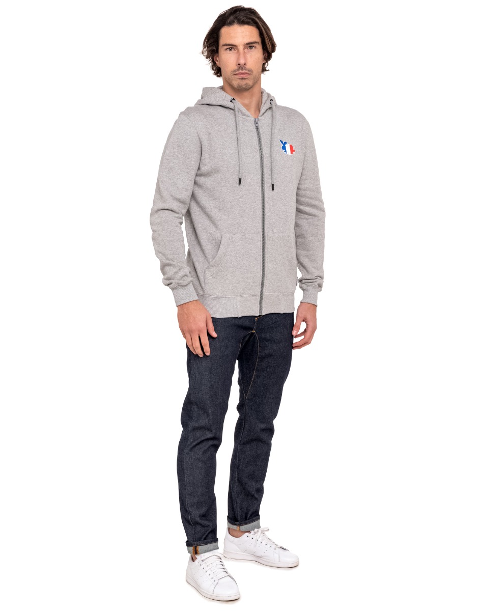 Sweat homme à capuche LAPINGREY