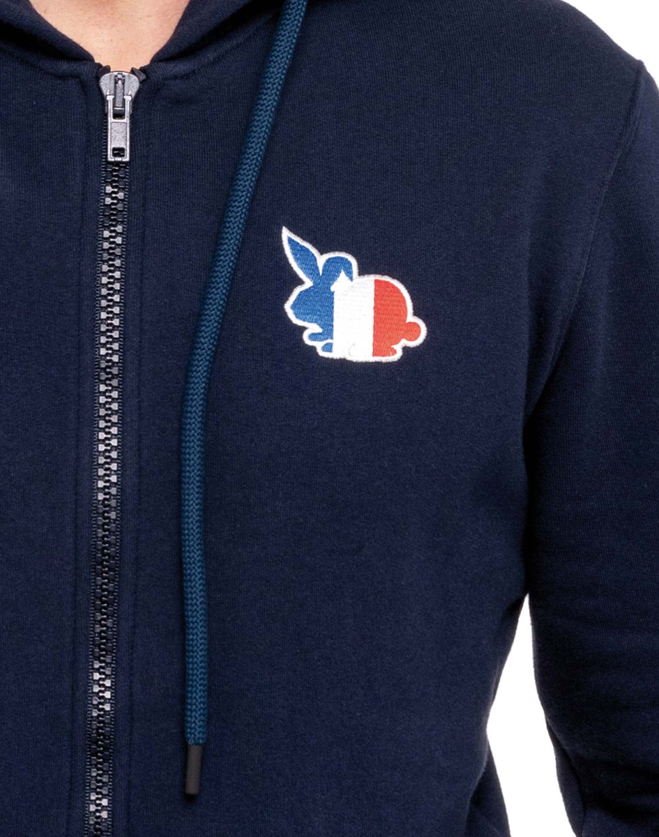 Sweat homme à capuche LAPINNAVY