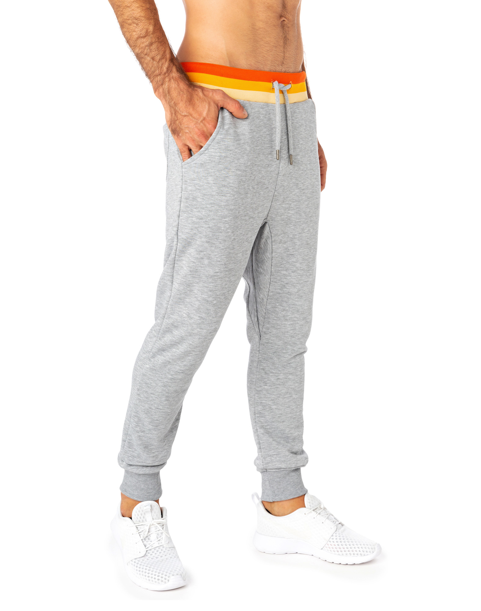 Men's Sweat Pant JOGGING LOOSE GREYHEATHER