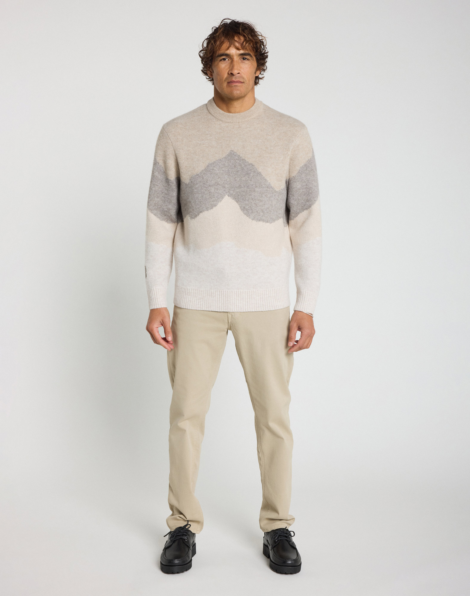 Pull homme PULL KNIT MOUNTAIN